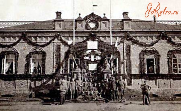 Шадринск - Казарма чехословацких легионеров в Шадринске. 1919 год.