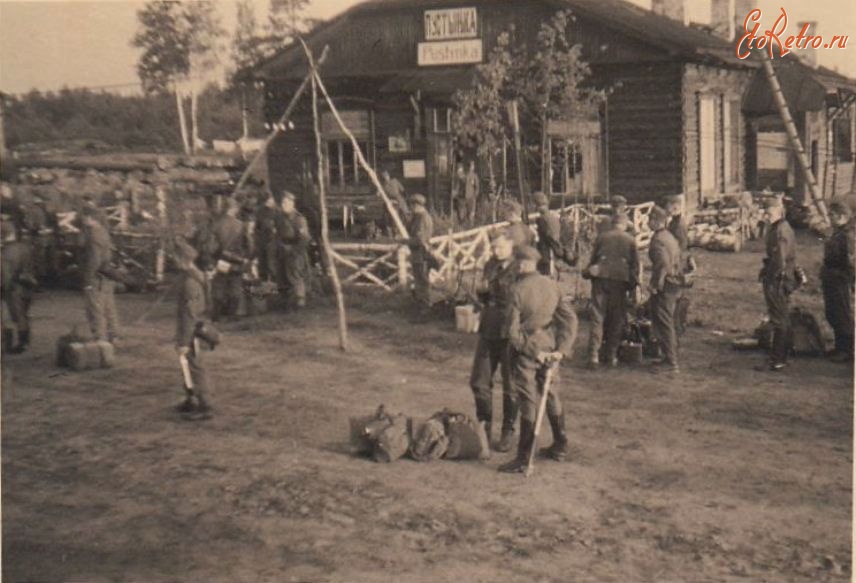 Тосно - Железнодорожная станция Пустынька Октябрьской железной дороги во время немецкой оккупации в 1941-1944 гг