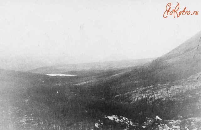 Магаданская область - Вид с перевала Витачан на север в долину ключа Архимед. 1944
