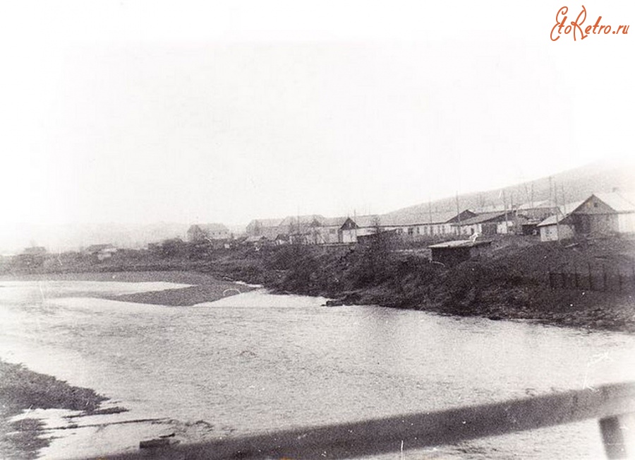 Магаданская область - Посёлок Нелькоба. Вид со  старого моста