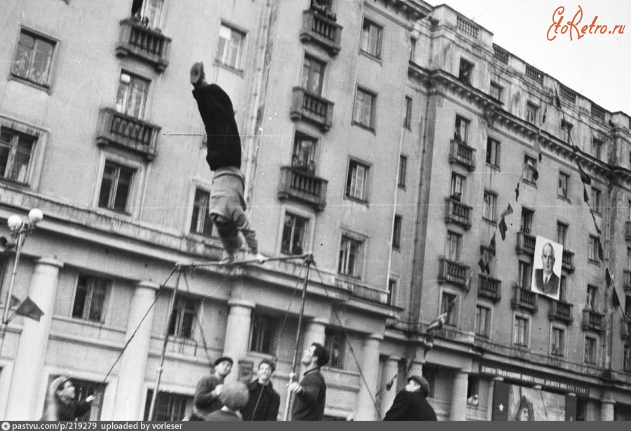 Мурманск - Первомайская демонстрация в Мурманске 1958, Россия, Мурманская область, Мурманск