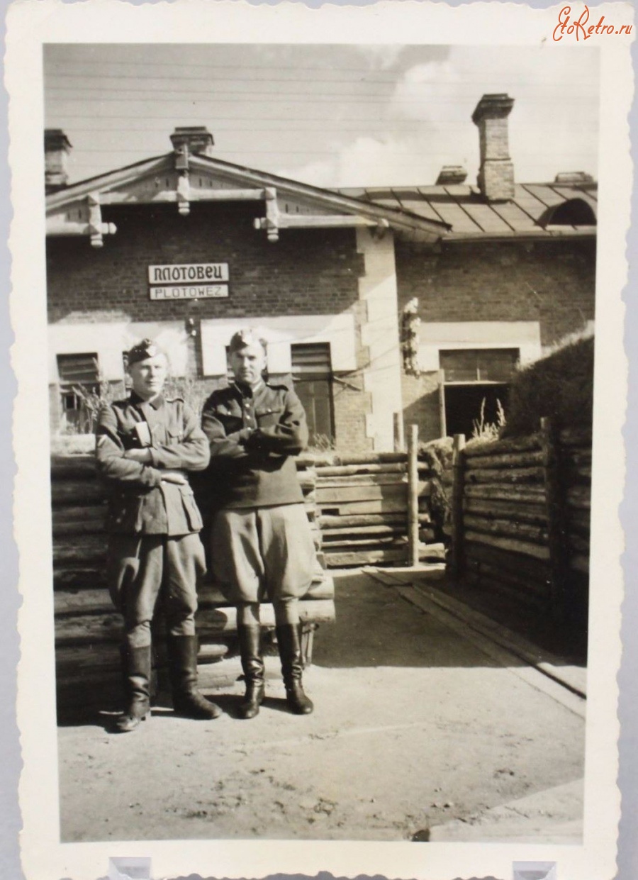 Бежаницы - Железнодорожный вокзал станции Плотовец во время немецкой оккупации в Великой Отечественной войне
