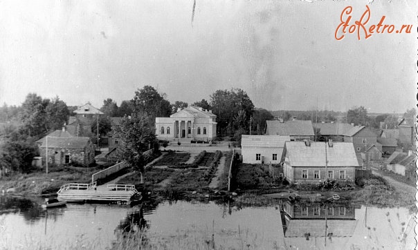 Красногородск - вид с вала на дом культуры 1969 год.