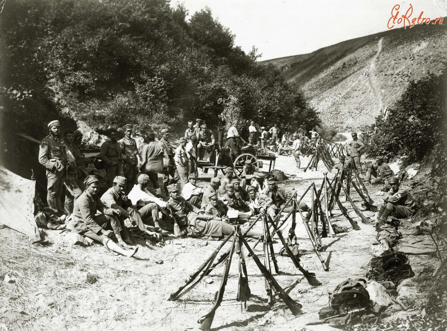 Разное - Солдаты Польского легиона австро-венгерской армии на привале