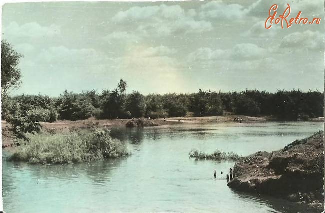 Калининск - Река Баланда.Вид на омут с плотины