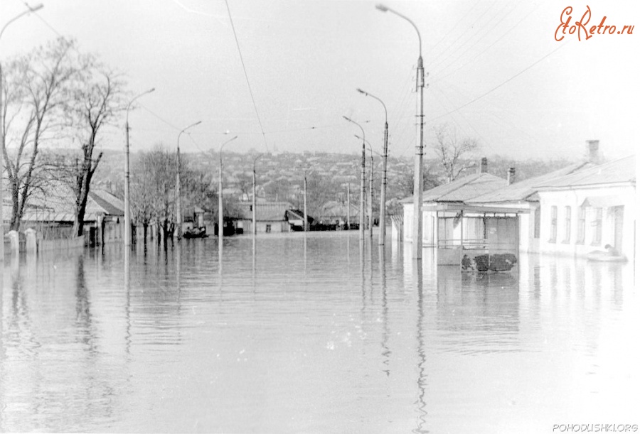 Луганск - ул.Заречная. Наводнение.1985г.