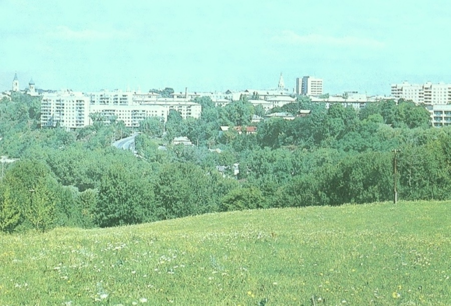 Житомир - Панорама Замковой Горы,улицы Черняховского.