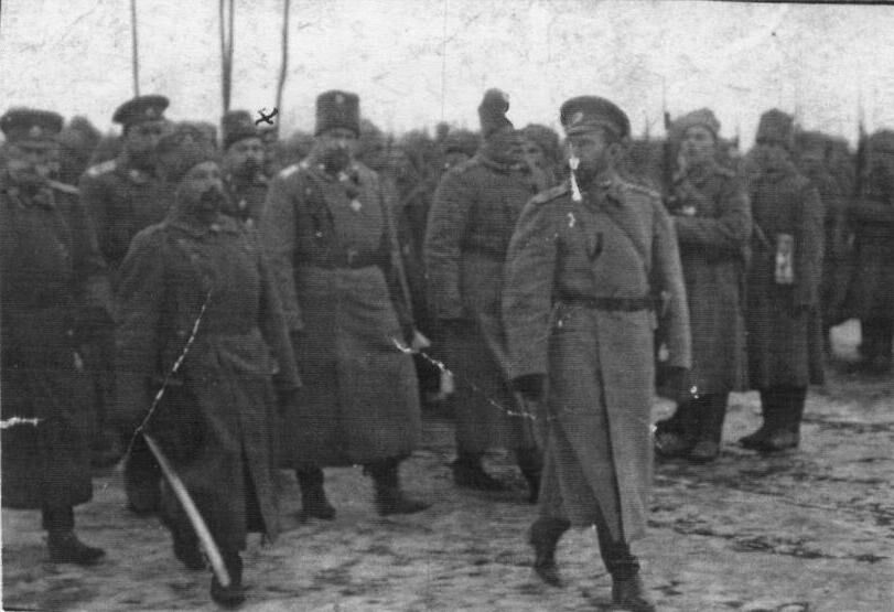 Житомир - Император Николай II на параде русских генералов и офицеров