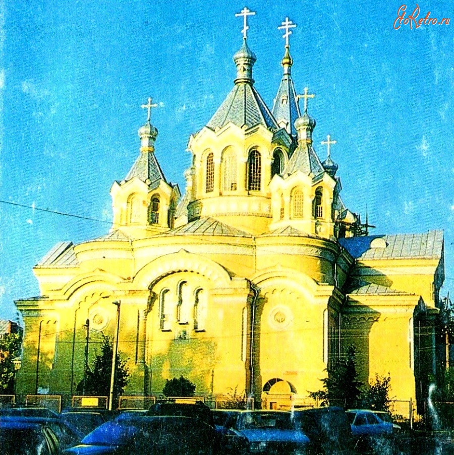 Житомир - Вид Преображенского кафедрального собора  со стороны ул.Театральной.