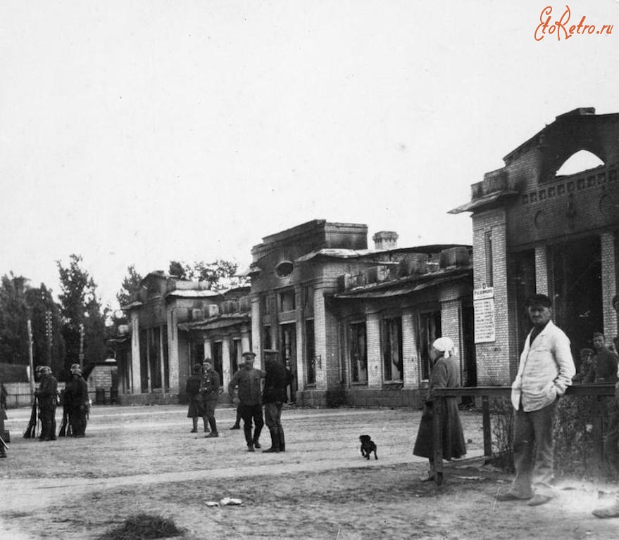 Житомир - Железнодорожный вокзал в Житомире в 1920 г.