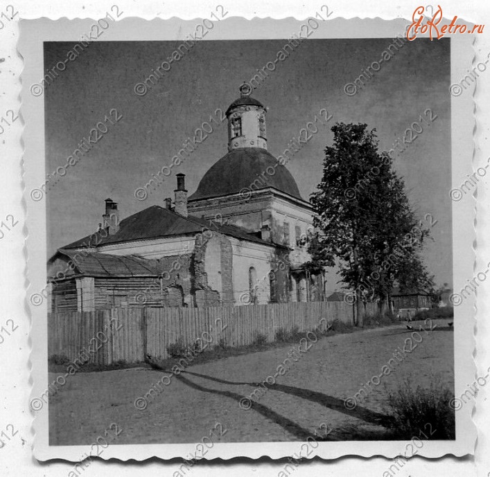 Рославль - Город Рославль .Война.Духо-Николаевская церковь .1943 год.