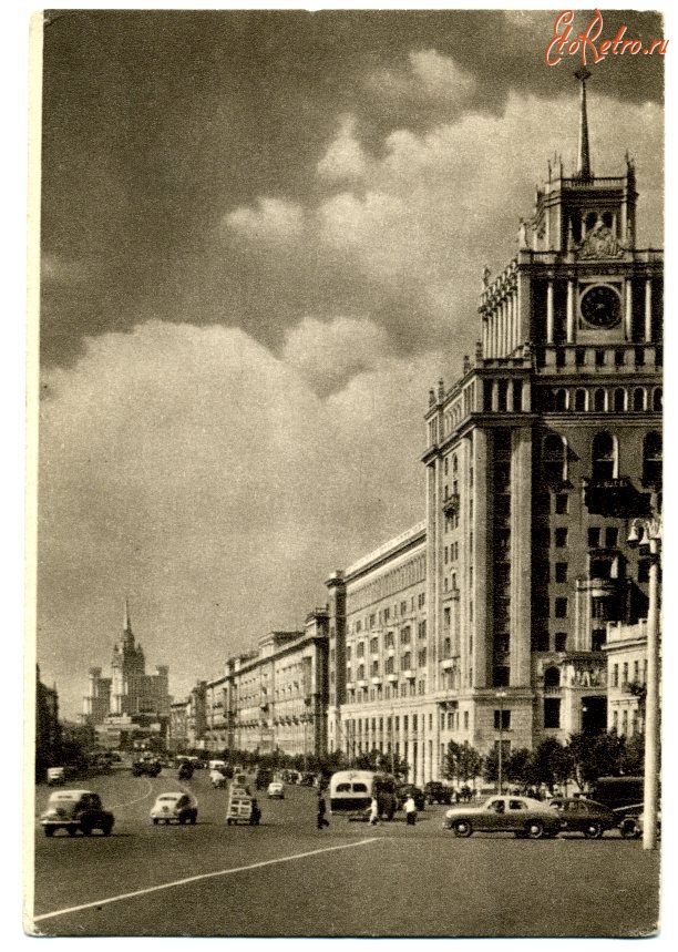 Москва - Москва. Пл.Маяковского. Изогиз. 1953. Открытка