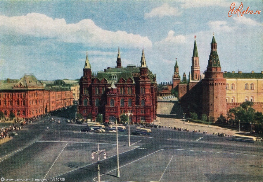 Москва - Государственный исторический музей 1956, Россия, Москва,
