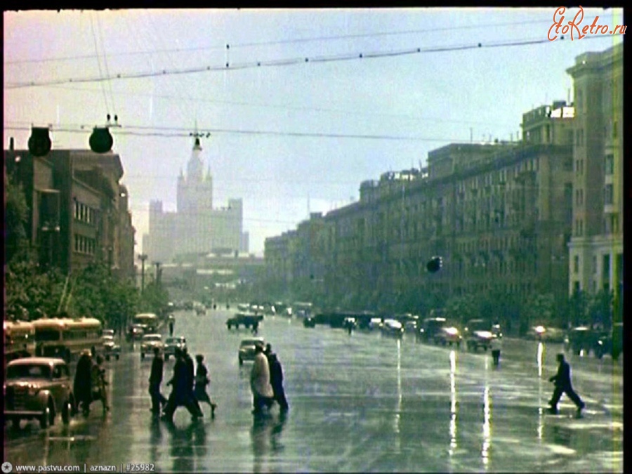 Москва - Дождь на Большой Садовой 1955—1960, Россия  Москва,
