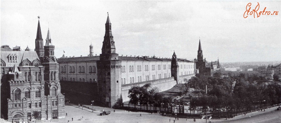 Москва - Исторический музей и Александровский сад 1938—1939, Россия, Москва,