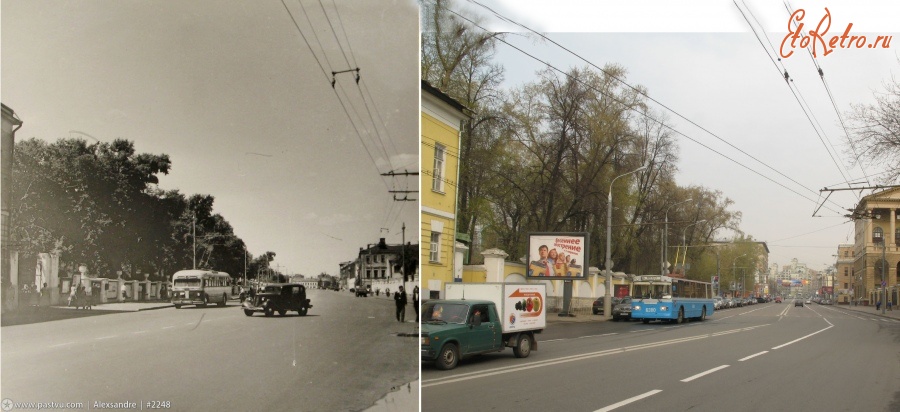 Москва - Петровка от бульвара к Каретному ряду 1952, Россия, Москва