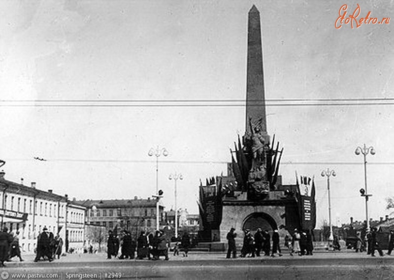 Москва - Советская площадь, памятник Конституции 1935, Россия, Москва,