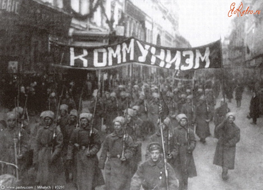 Москва - Солдаты на Никольской 1917, Россия, Москва,