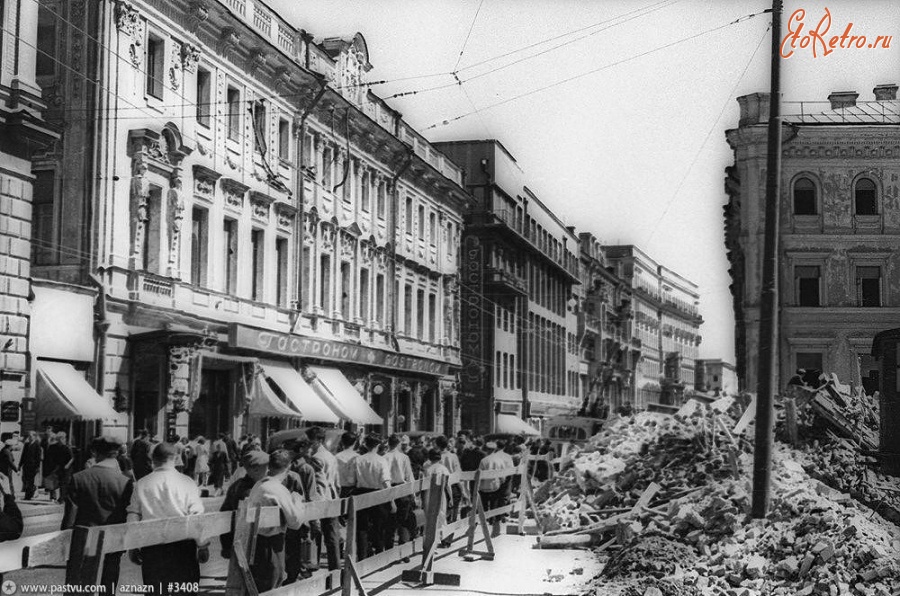 Москва - Расширение улицы Горького 1939, Россия, Москва,