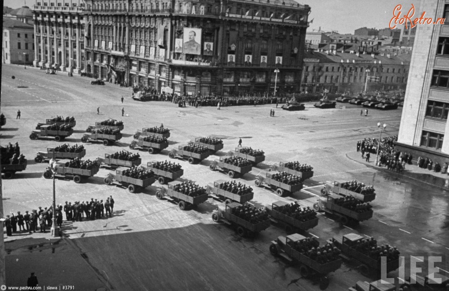 Москва - Парад 1 мая 1947 года 1947, Россия, Москва,