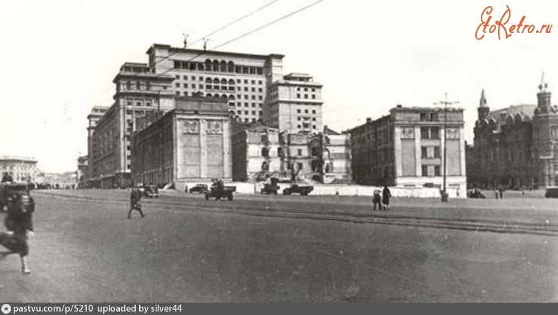 Москва - Остатки зданий на Манежной площади 1938, Россия, Москва,