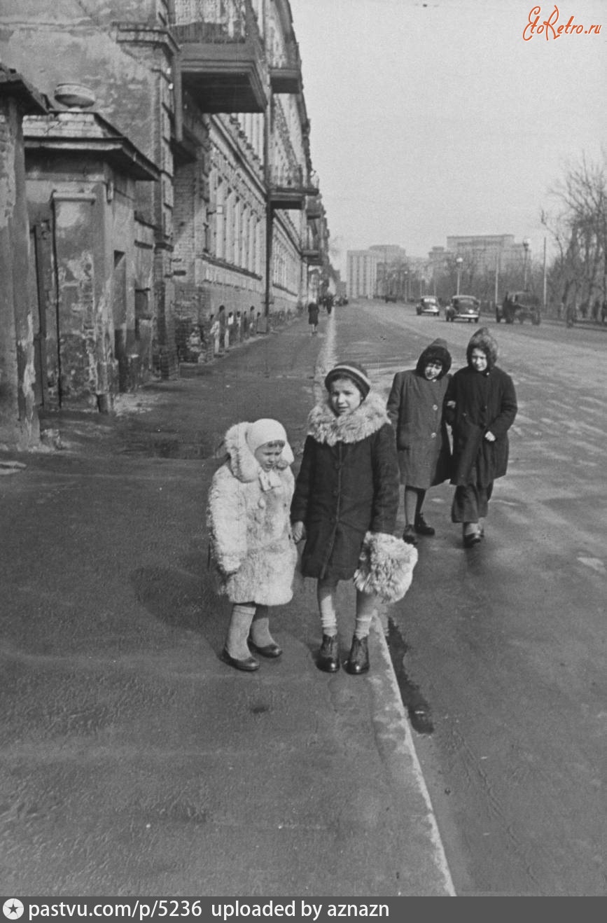 Москва - Манежная улица 1948—1950, Россия, Москва,