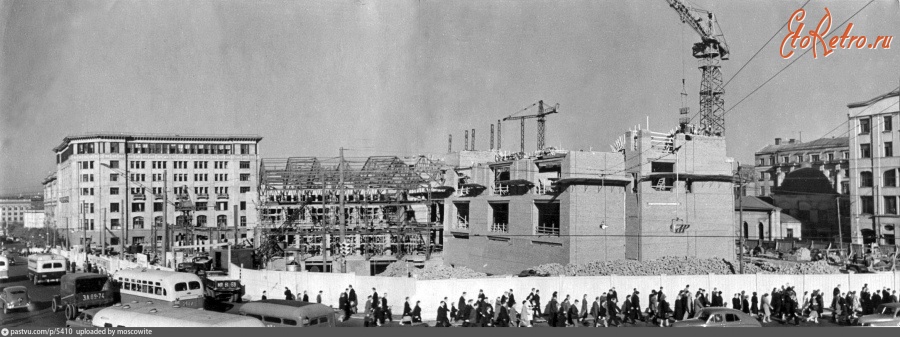 Москва - Строительство универмага «Детский мир» на площади Дзержинского 1954—1956, Россия, Москва,
