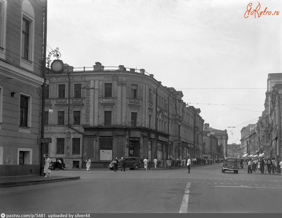 Москва - Улица Горького от здания Моссовета 1937—1938, Россия, Москва,
