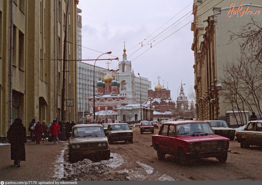 Москва - Улица Варварка 1991, Россия, Москва,