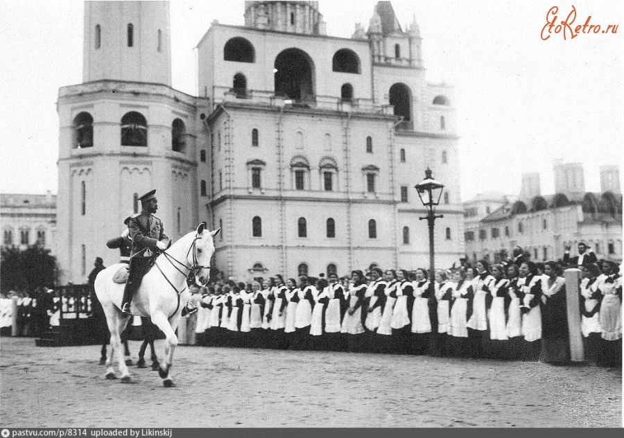 Москва - Николай II в Московском кремле 1914, Россия, Москва,