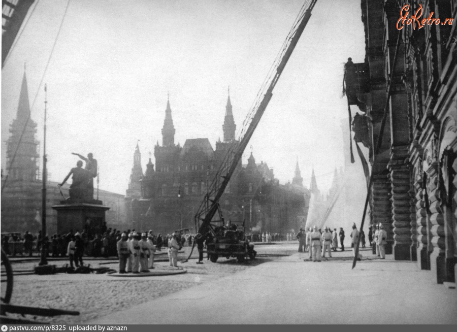 Москва - Показательные выступления пожарных на Красной площади 1927—1930, Россия, Москва,