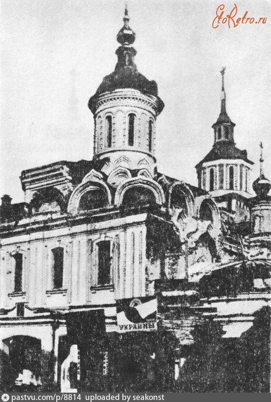 Москва - Казанский собор на Красной площади в начале реставрации 1927, Россия, Москва,