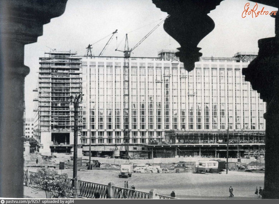 Москва - Строительство гостиницы «Россия» 1966, Россия, Москва,