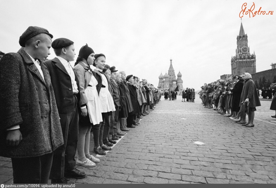 Москва - Прием в пионеры 1961, Россия, Москва,