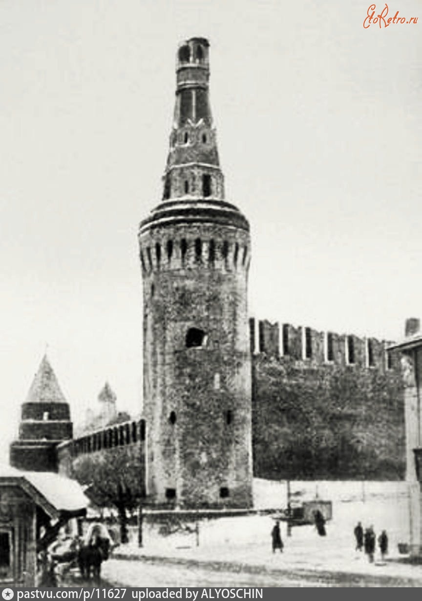 Москва - Беклемишевская башня Кремля 1917, Россия, Москва,