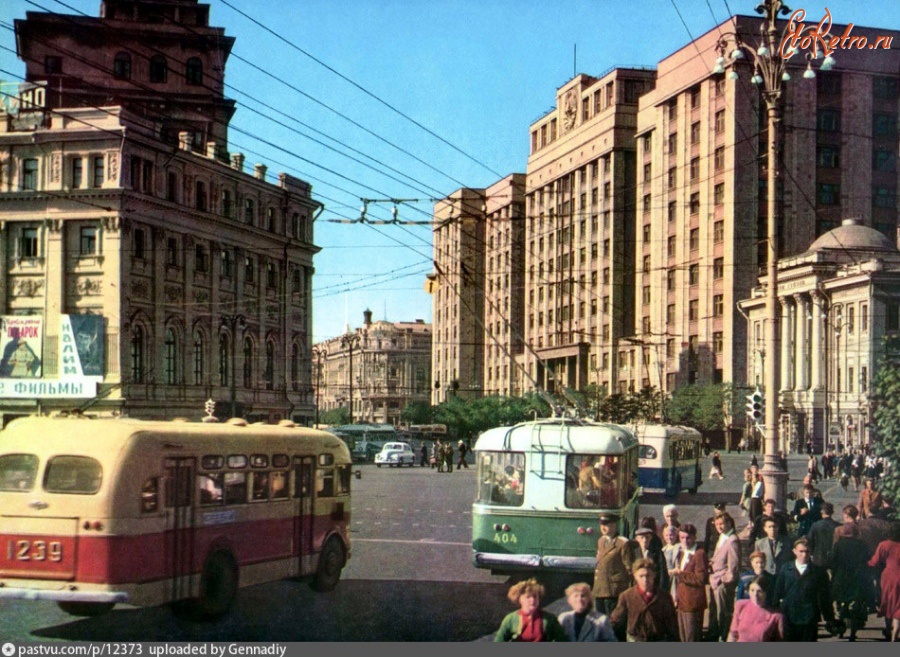 Москва - Проспект Маркса (ул. Охотный Ряд - Театральная площадь) 1957—1960, Россия, Москва,