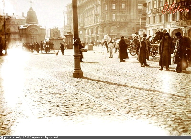 Москва - Улица Охотный Ряд 1911, Россия, Москва,