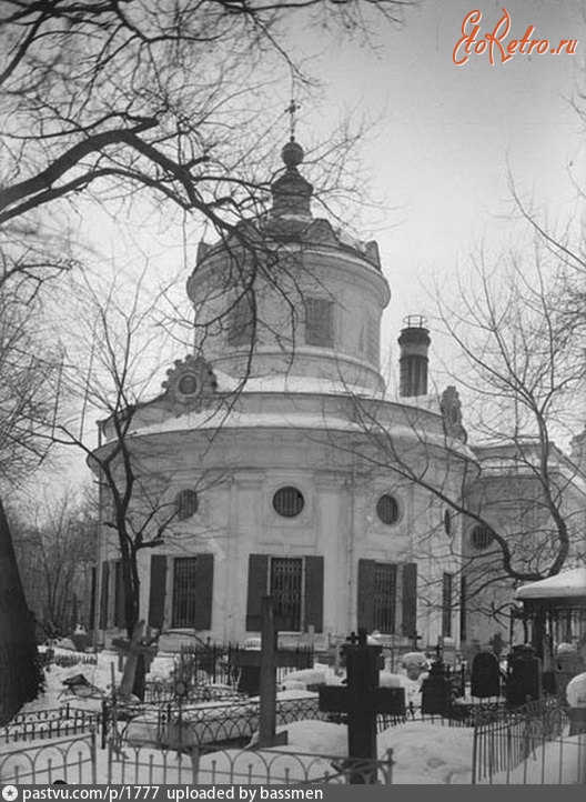 Москва - Церковь Сошествия Святого Духа на Лазаревском кладбище 1920, Россия, Москва,