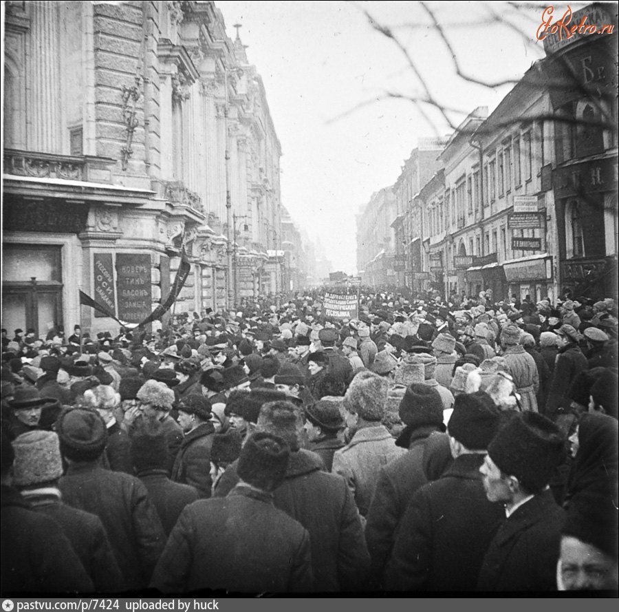 Москва - Улица Рождественка 1917, Россия, Москва,