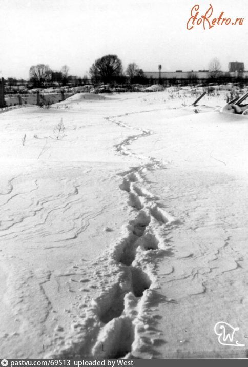 Москва - Измайлово, зима 1989 пустырь, Стадион 