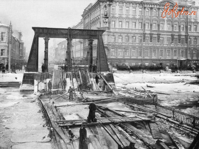 Санкт-Петербург - Крушение Египетского моста 20 января 1905 г.