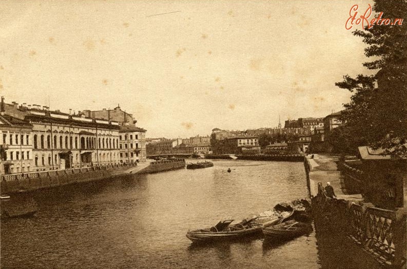 Санкт-Петербург - Вид на Фонтанку с Аничкова моста