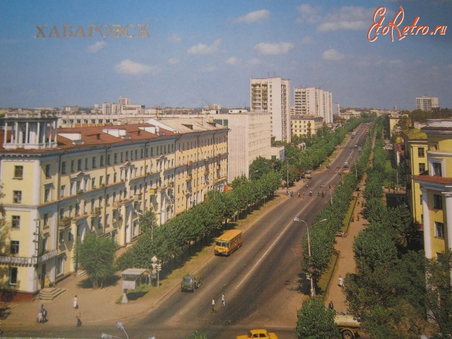 Хабаровск - Улица Ленина.1989г.