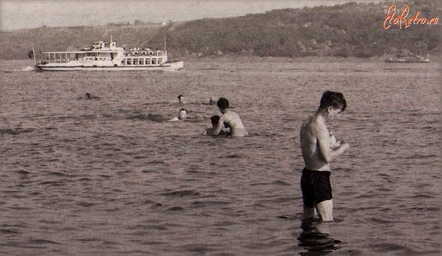 Чебоксары - город Чебоксары, левый берег Волги(пляж), 1960тые годы