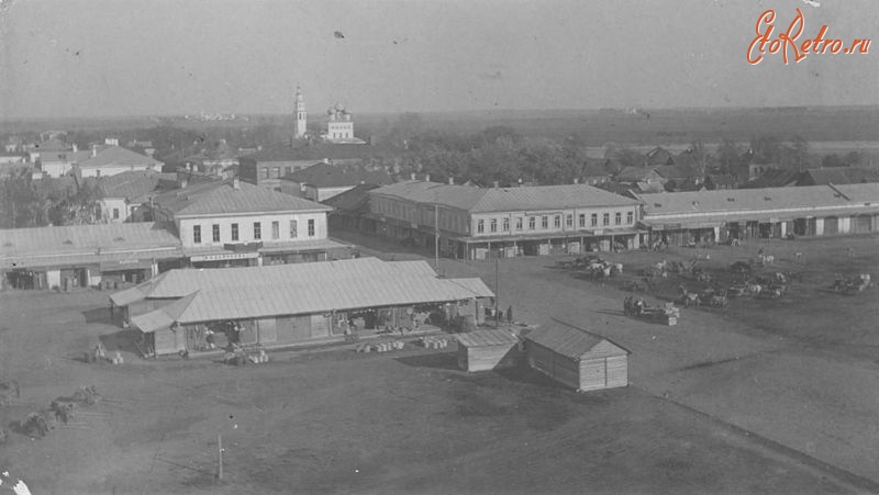 Ярославская область - Северная часть Торговой (Сенной) площади. 1900-е годы.