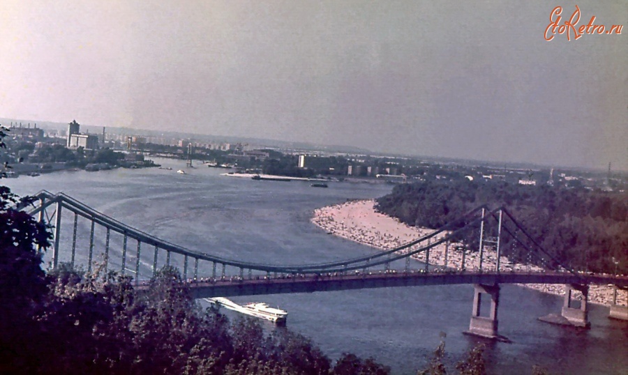 Киев - Днепро-Киевский пейзаж 1975 года