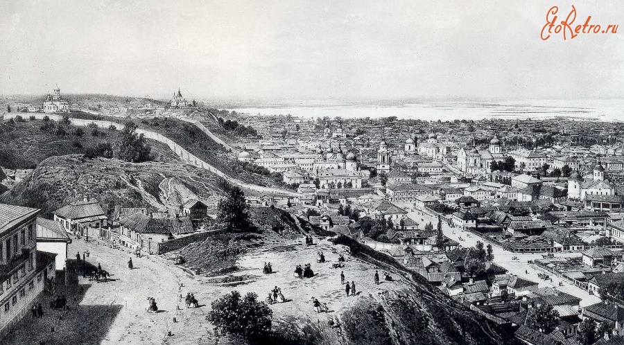Киев - Київ в 1862 році (рисунок).