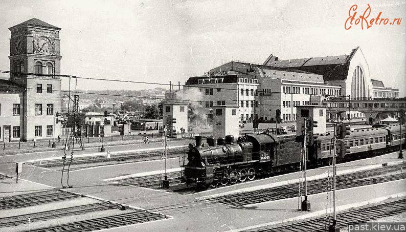 Киев - Київ. Залізничний вокзал в 1948 році.
