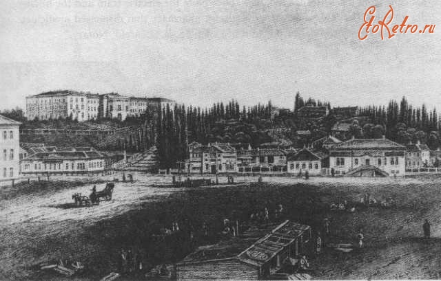 Киев - Київ. Хрещатик в  1851 році.