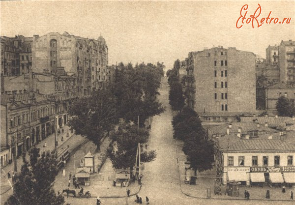 Киев - Київ.  Бульвар Шевченка, 1920 рік.